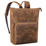 Großer Arbeitsrucksack Herren Damen Laptoprucksack bis 17 Zoll in sepia braun