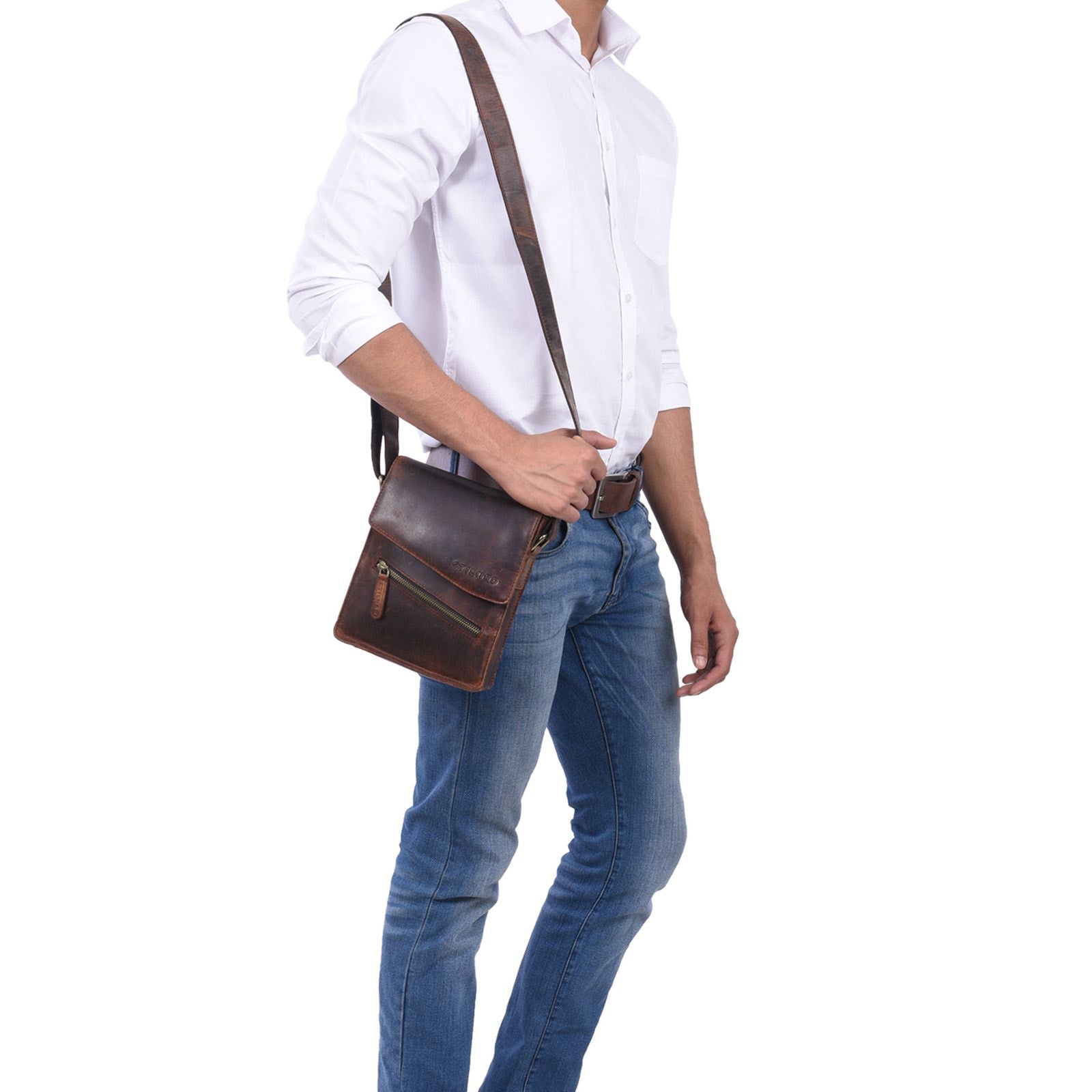 STILORD Herren Ledertasche Vintage