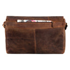 Braun Schultertasche Leder