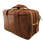 Lehrertasche Leder erweiterbar