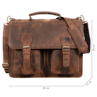 Leder Schultasche braun Leder