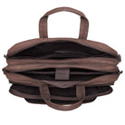 Schultasche Leder dunkelbraun