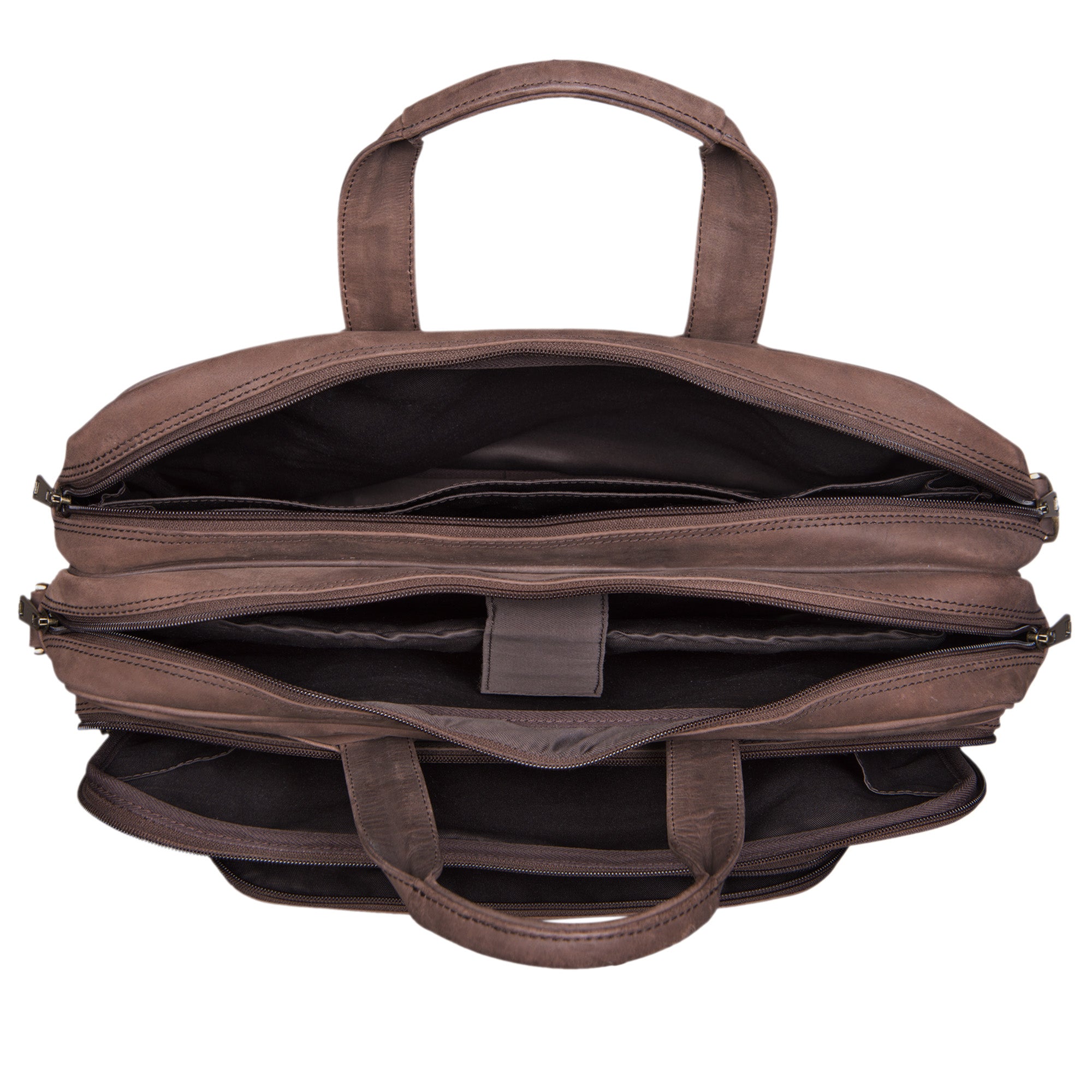 Schultasche Leder dunkelbraun