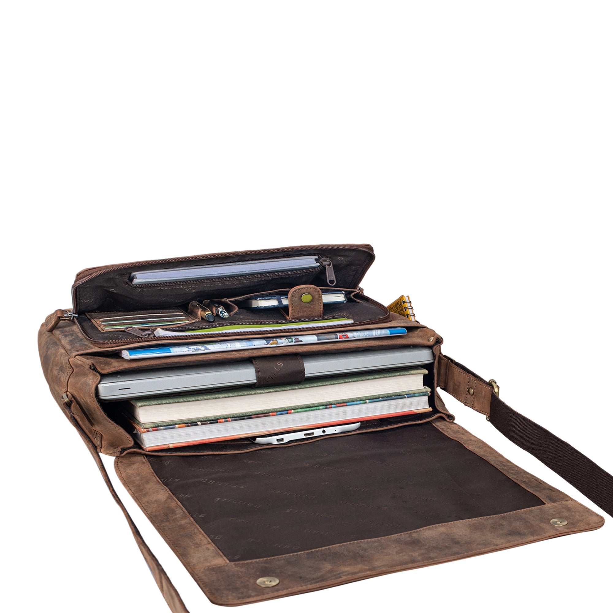 Dokumententasche A4 Leder braun