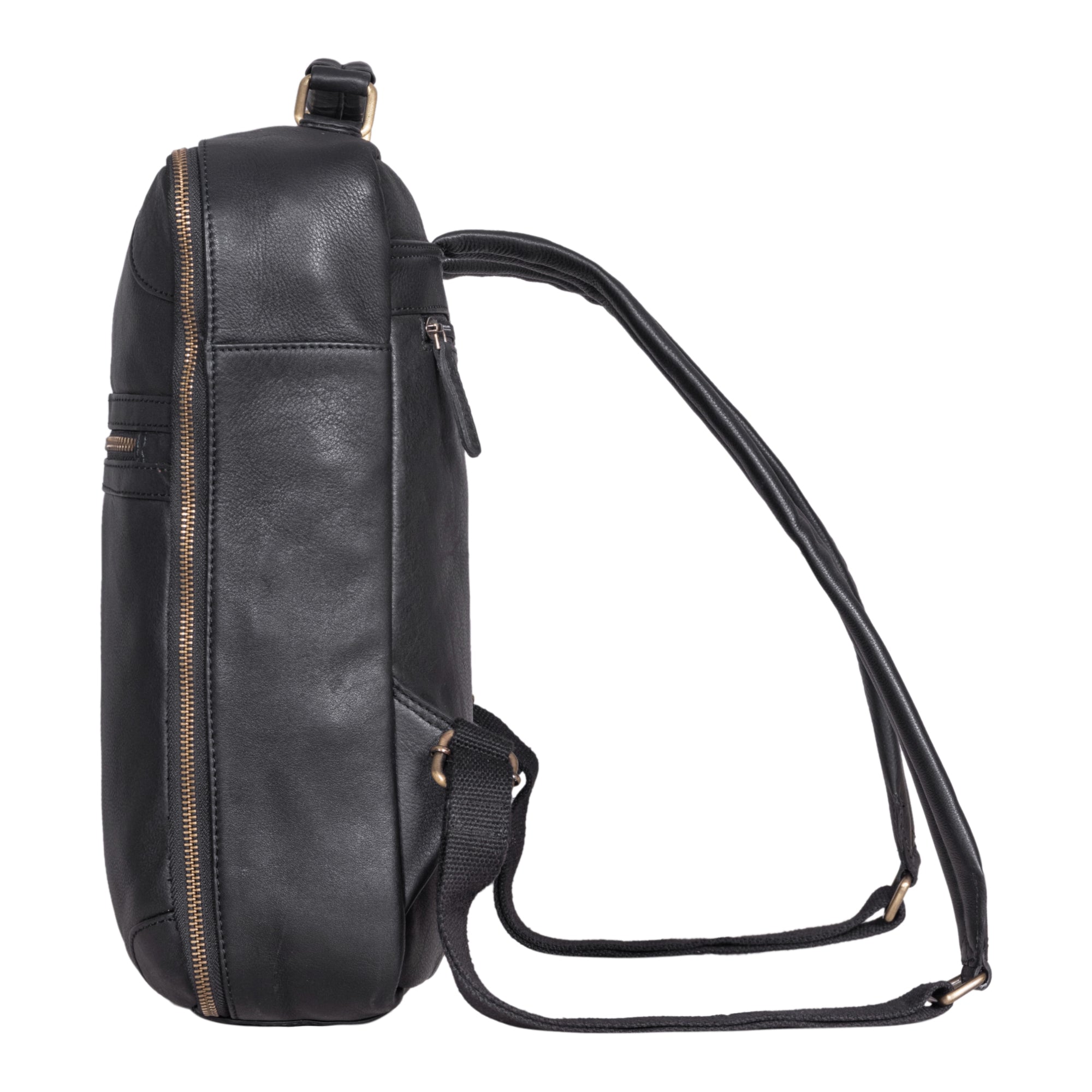 Herren Lederrucksack schwarz