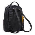 Retro Lederrucksack Herren schwarz