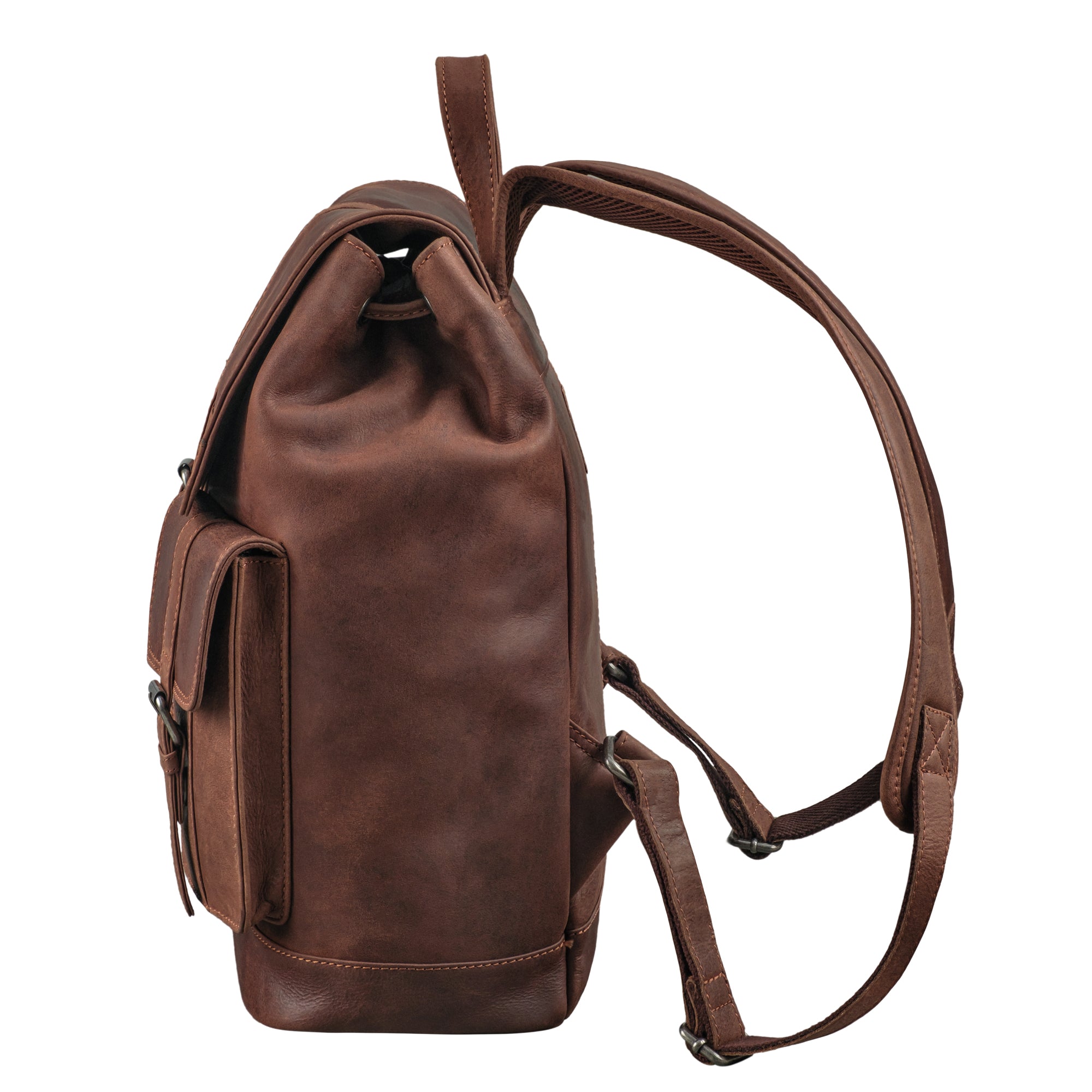 Großer Tagesrucksack aus Leder