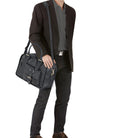 ledertasche herren business schwarz