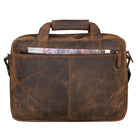 Ledertasche 15.6 Zoll Laptopfach