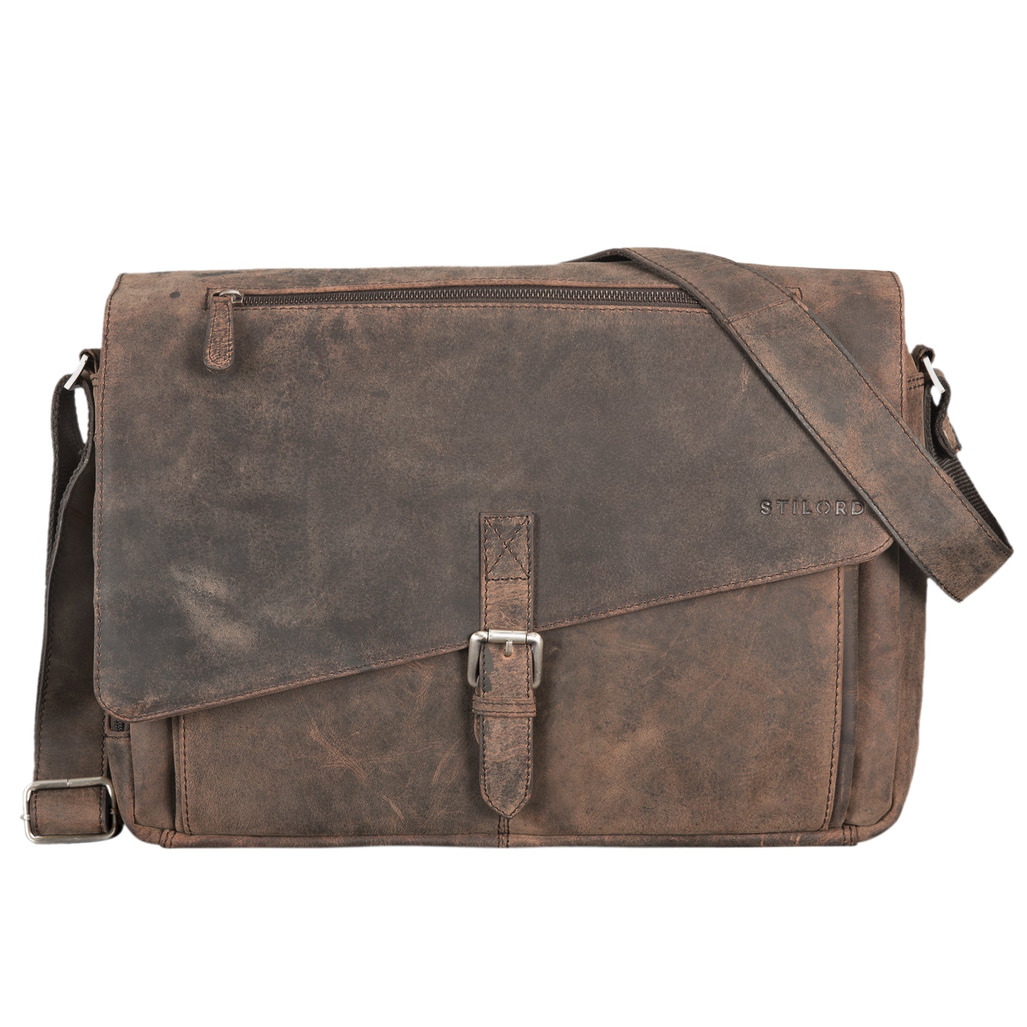Messenger Bag Vintage Echtleder braun