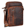 Towar ze zwrotów "Amadeo" Elegancka Skórzana Torba Męska na Ramię Mała Crossbody