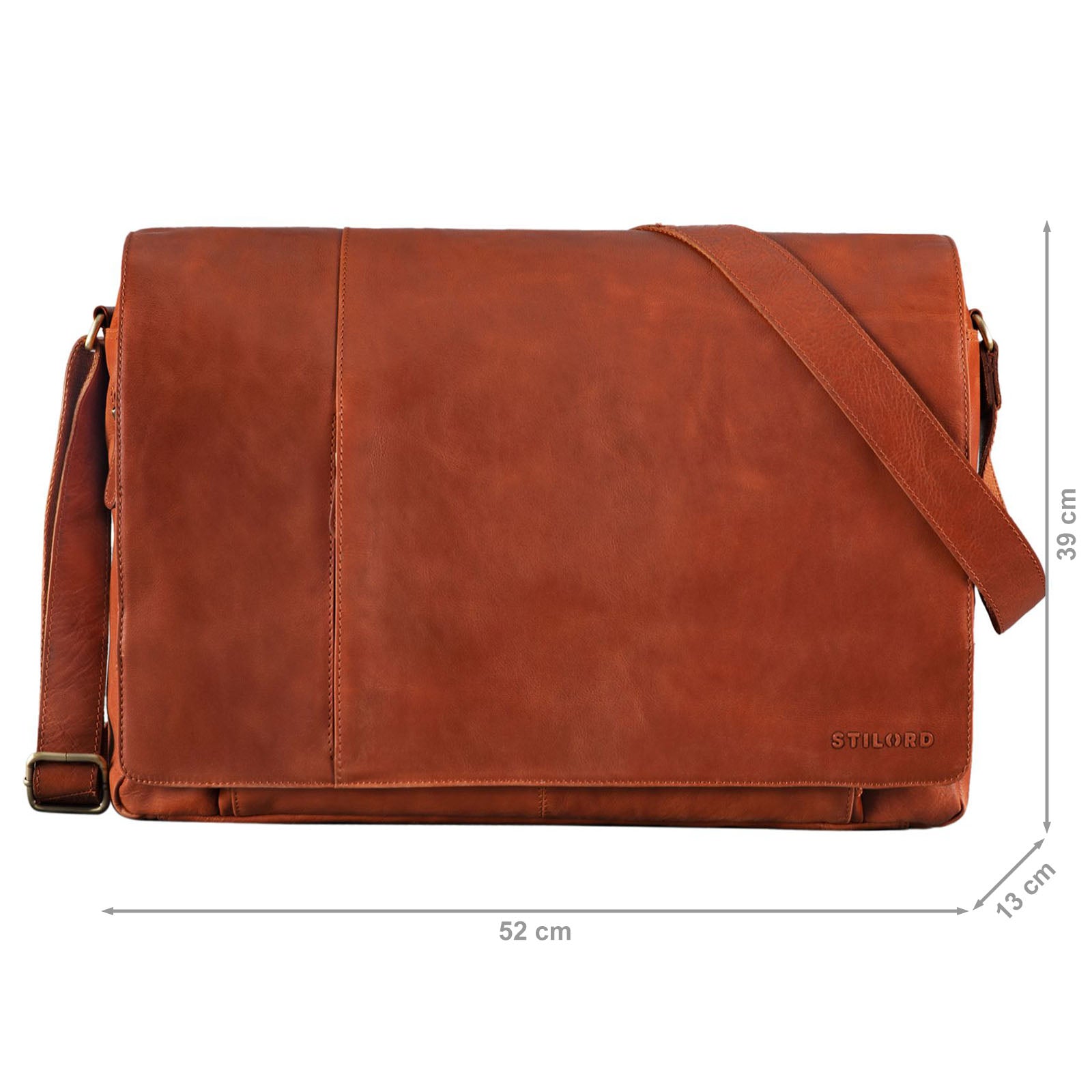 Leder Bürotasche im Vintage Look