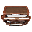Dunkelbraune Ledertasche Herren