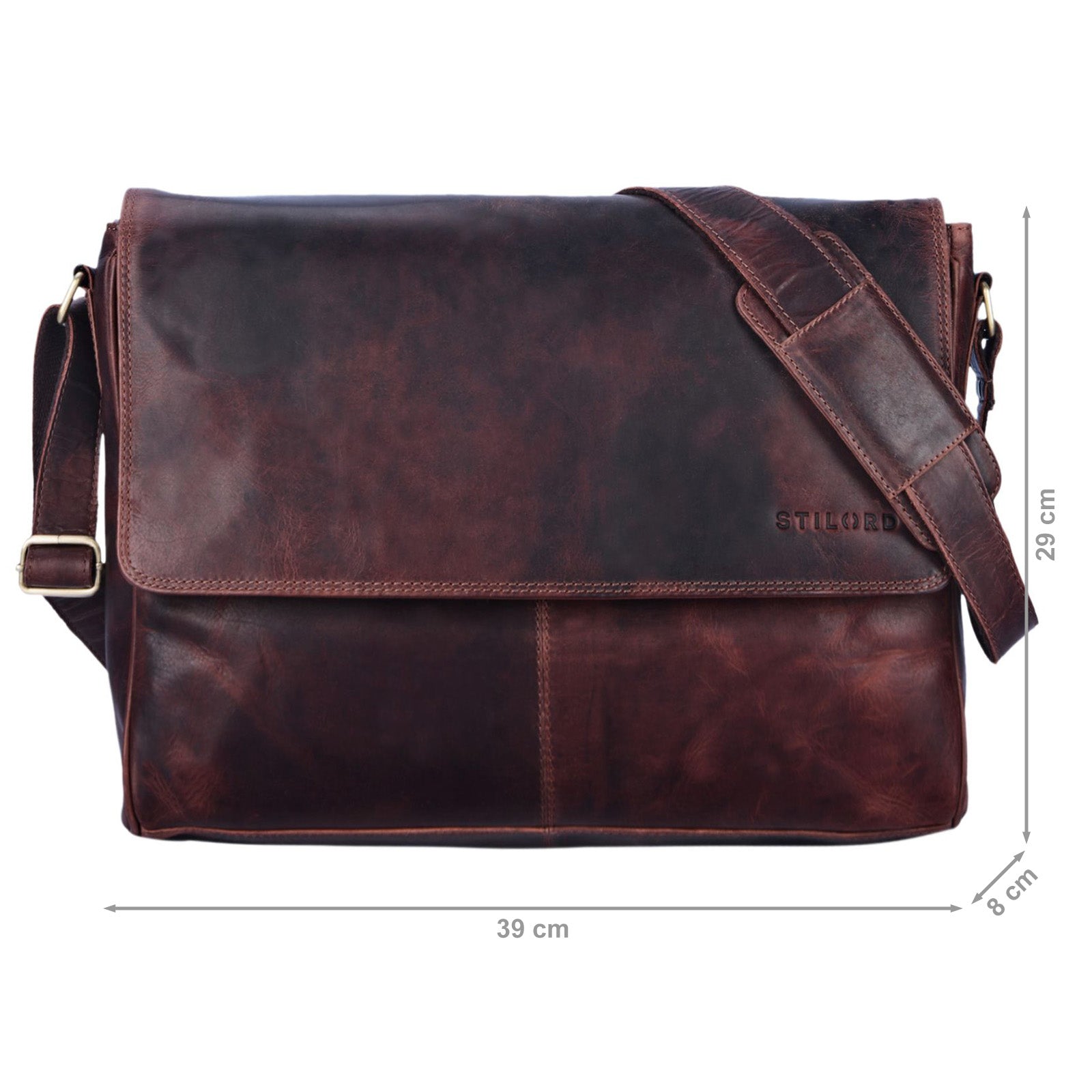 Braune Ledertasche Herren für Notebooks