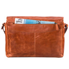 Schultertasche Leder Vintage braun