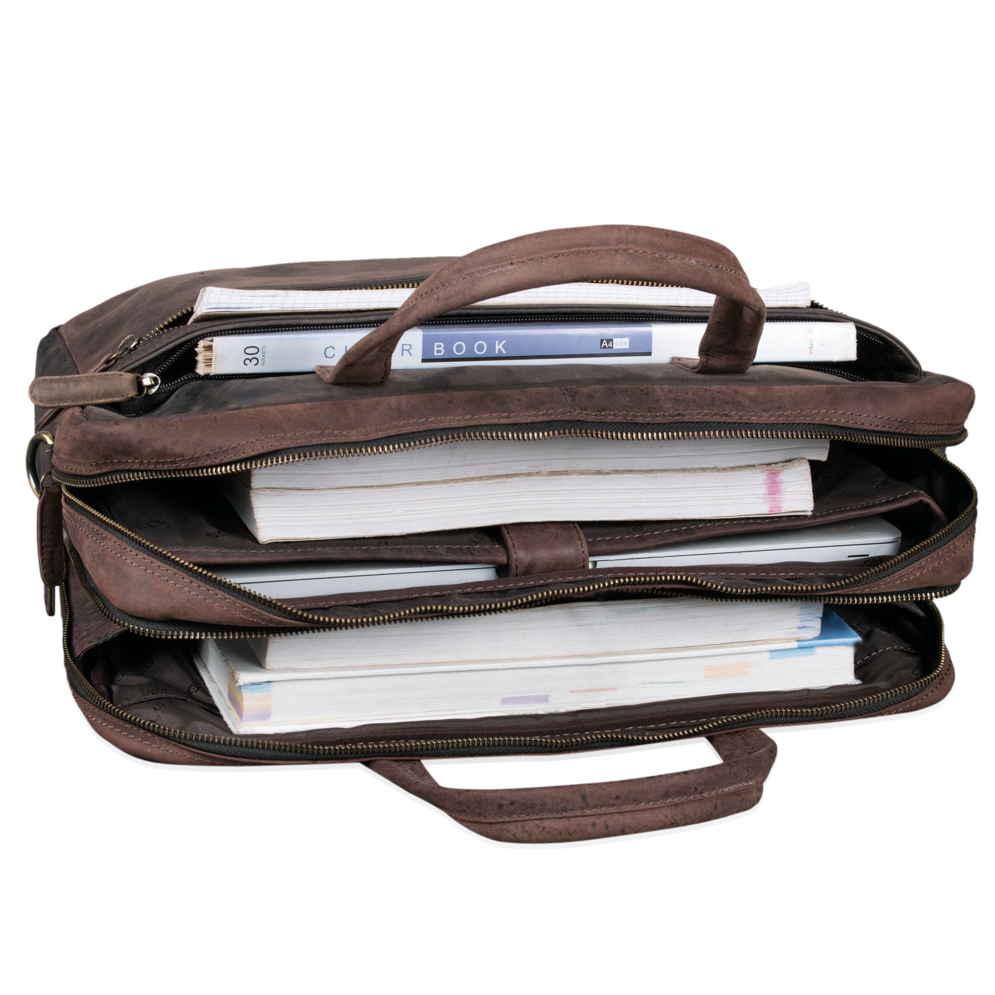 Große Ledertasche Unitasche 15.6 Zoll