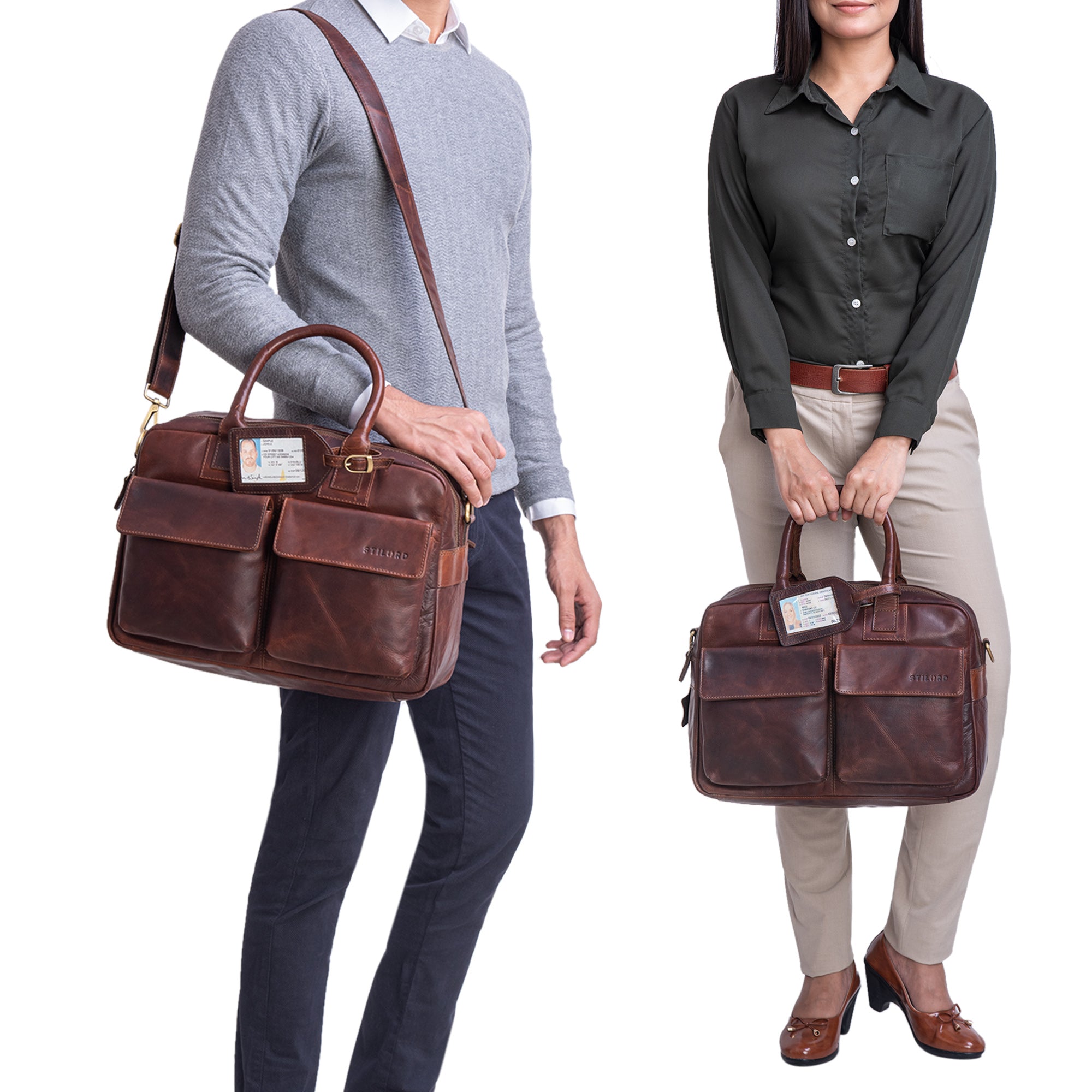 Aktentasche Leder Damen Vintage