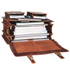 Vintage Leder Arbeitstasche braun