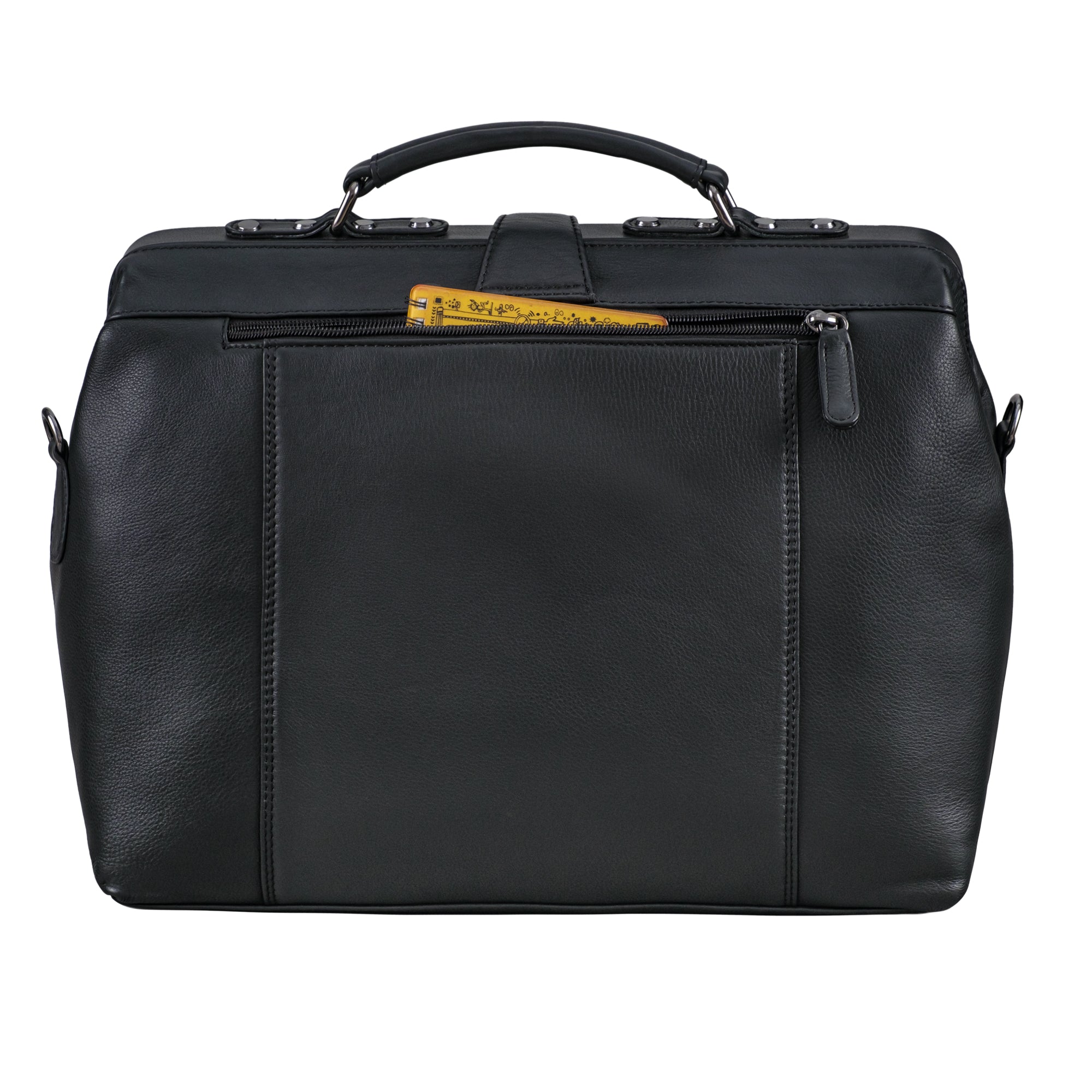 Vintage Arzttasche Herren Leder schwarz
