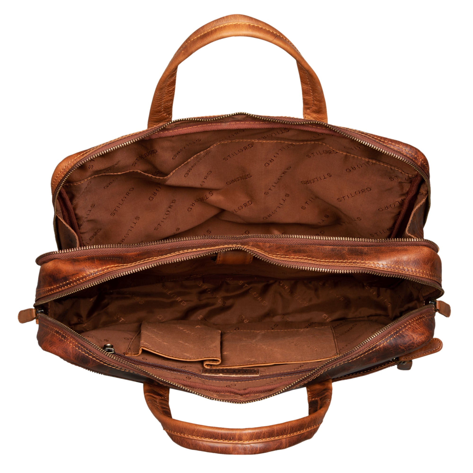 Leder Bürotasche Herren Damen Vintage