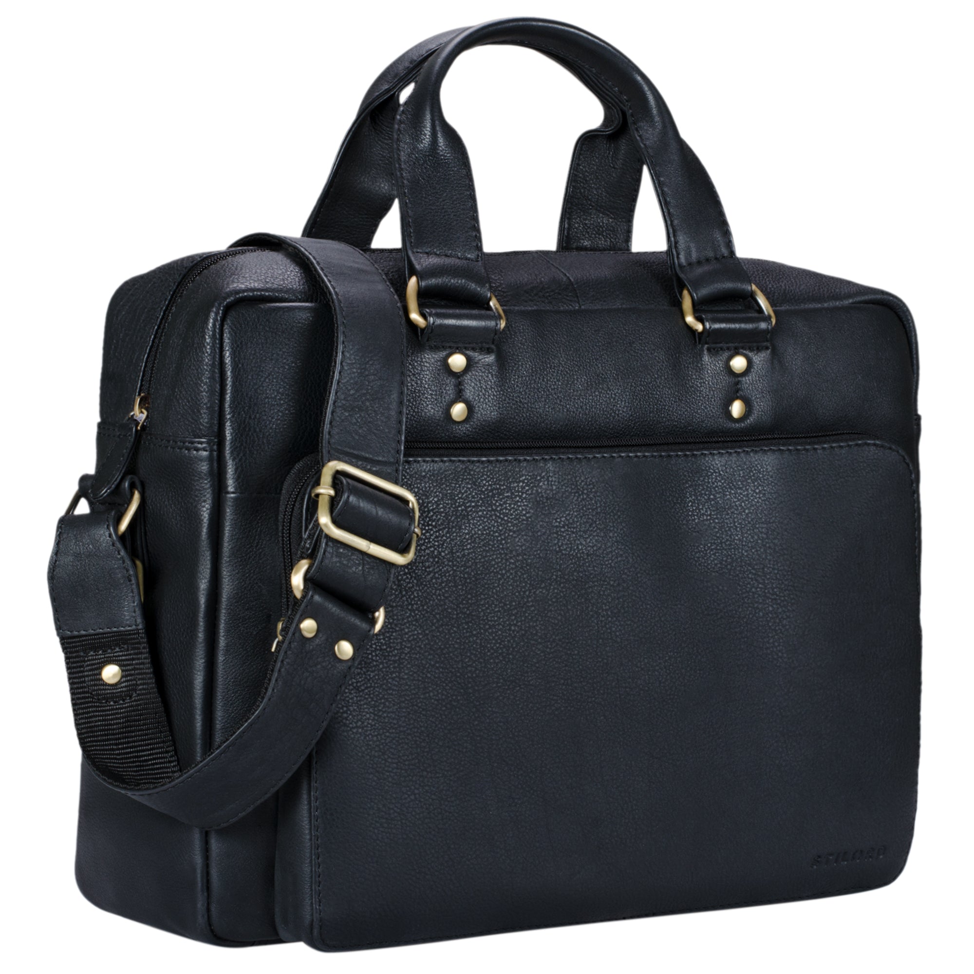 Leder Businesstasche Herren schwarz
