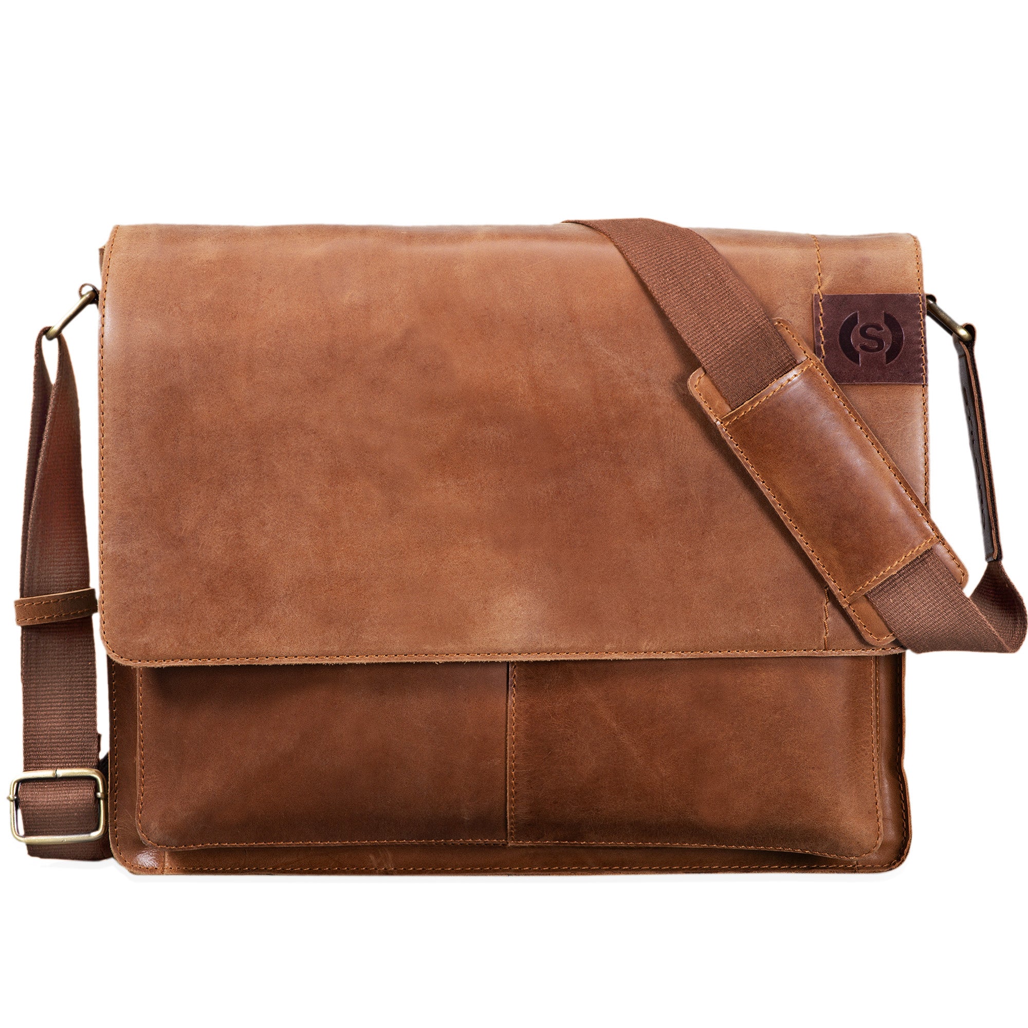 Vintage Businesstasche Leder Laptopfach