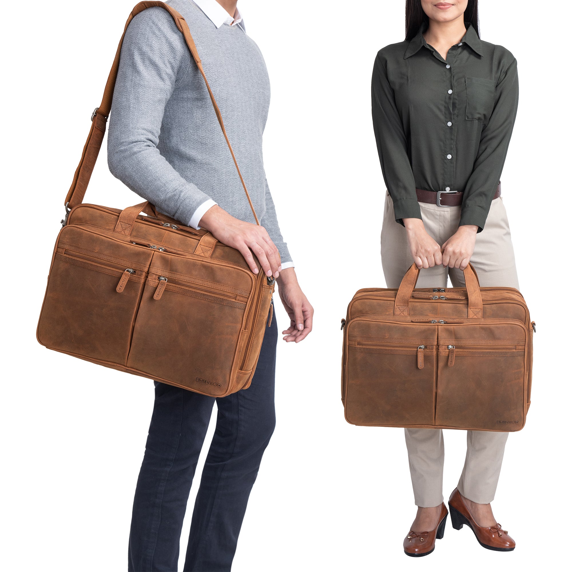 Ledertasche Umhängetasche Frauen braun