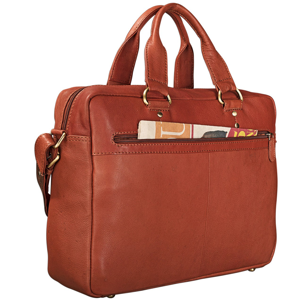 Aktentasche Used Look Leder