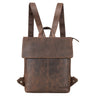 "Charlie" Vintage Skórzany Plecak Brązowy Średni Daypack Damski