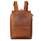 Herren Rucksack Leder braun