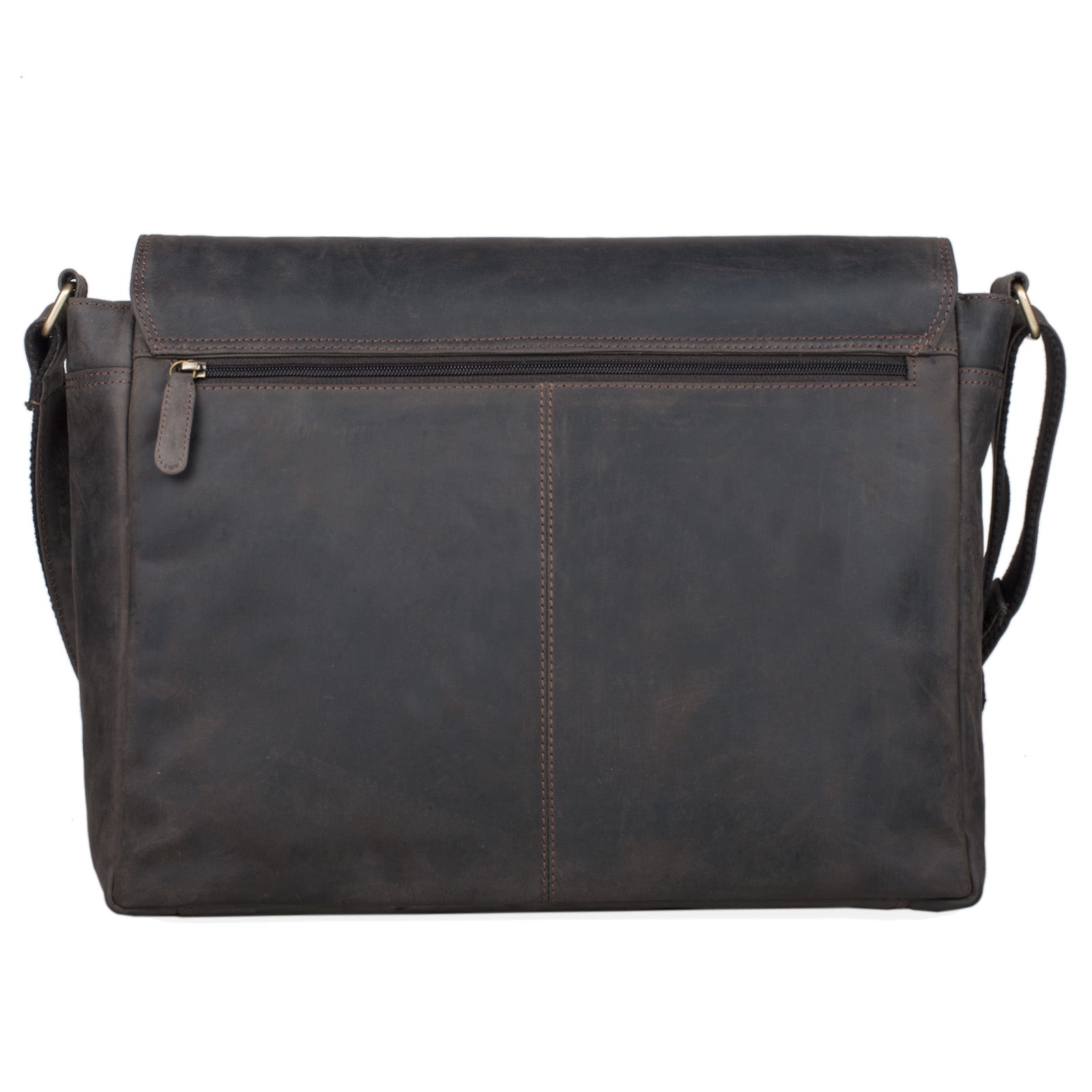 Dunkelbraune Vintage Ledertasche