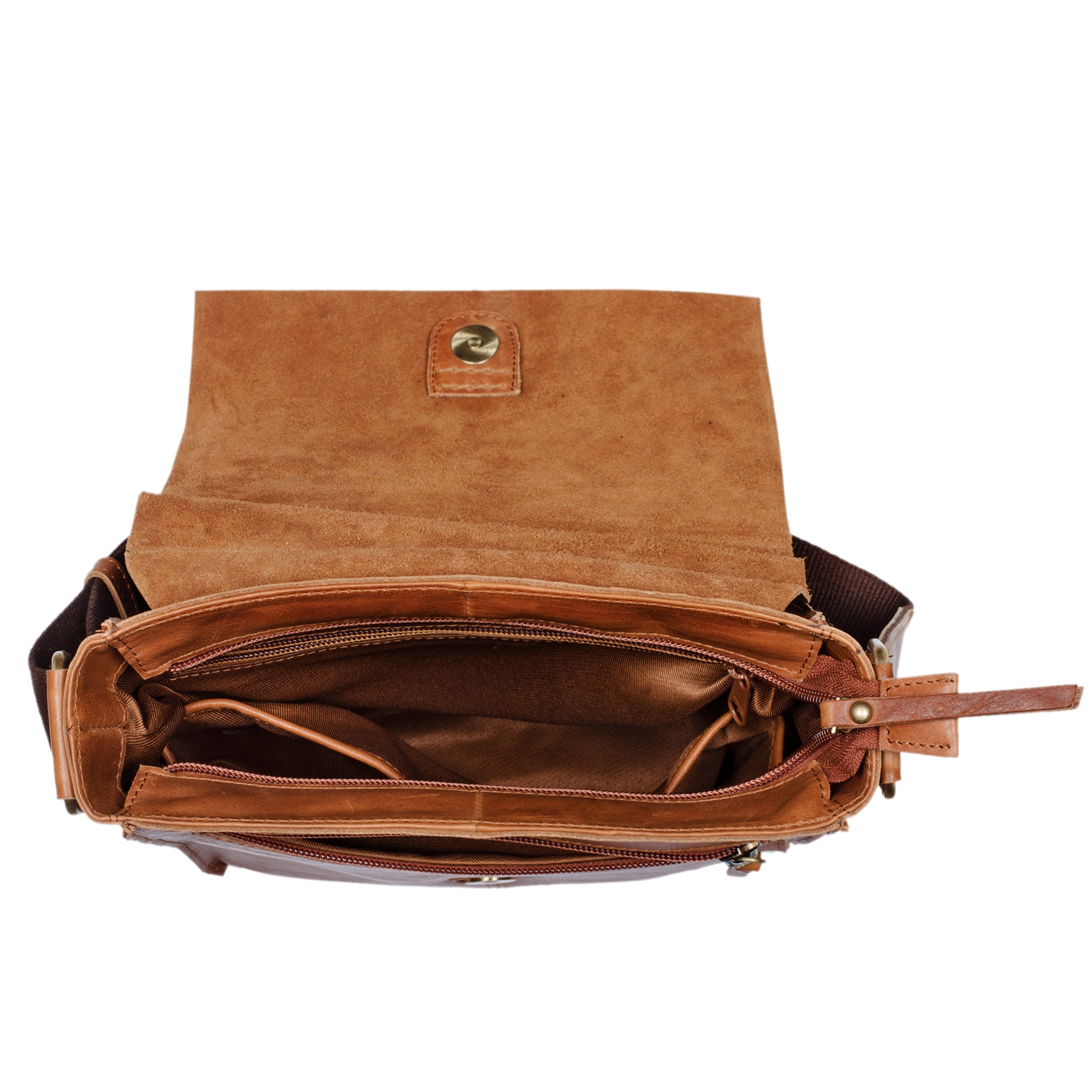 Kleine Vintage Ledertasche braun