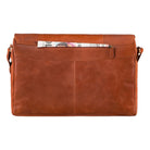 Hellbraune Messengertasche aus hochwertigem Leder