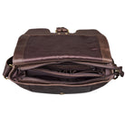 Braune Umhängetasche Vintage Herren Echtleder