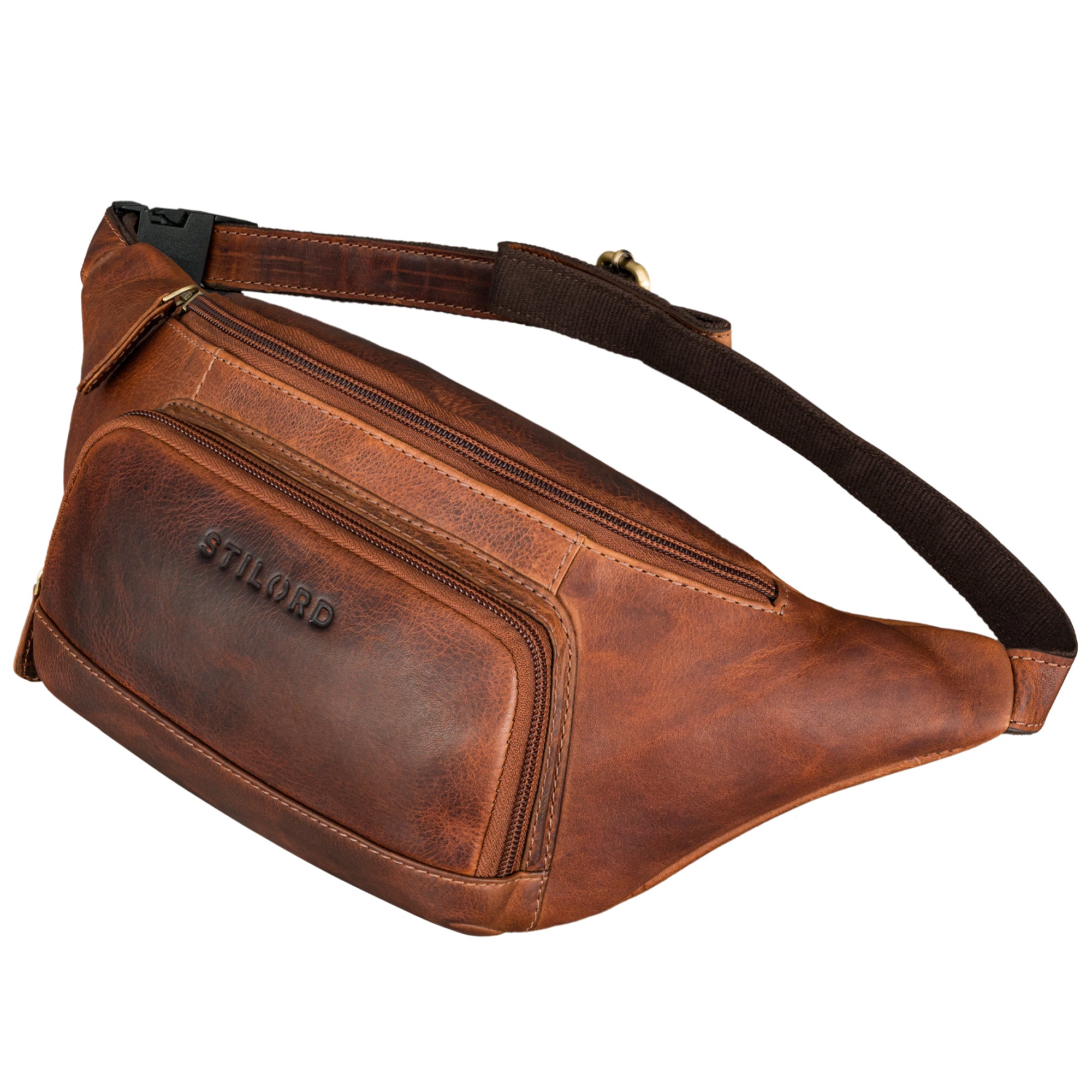 leder bauchtasche damen braun
