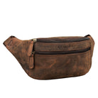 Bauchtasche Echtleder braun