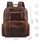 Leather Backpack braun