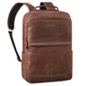 Arbeitsrucksack Herren Damen Groß Leder 17 Zoll Braun