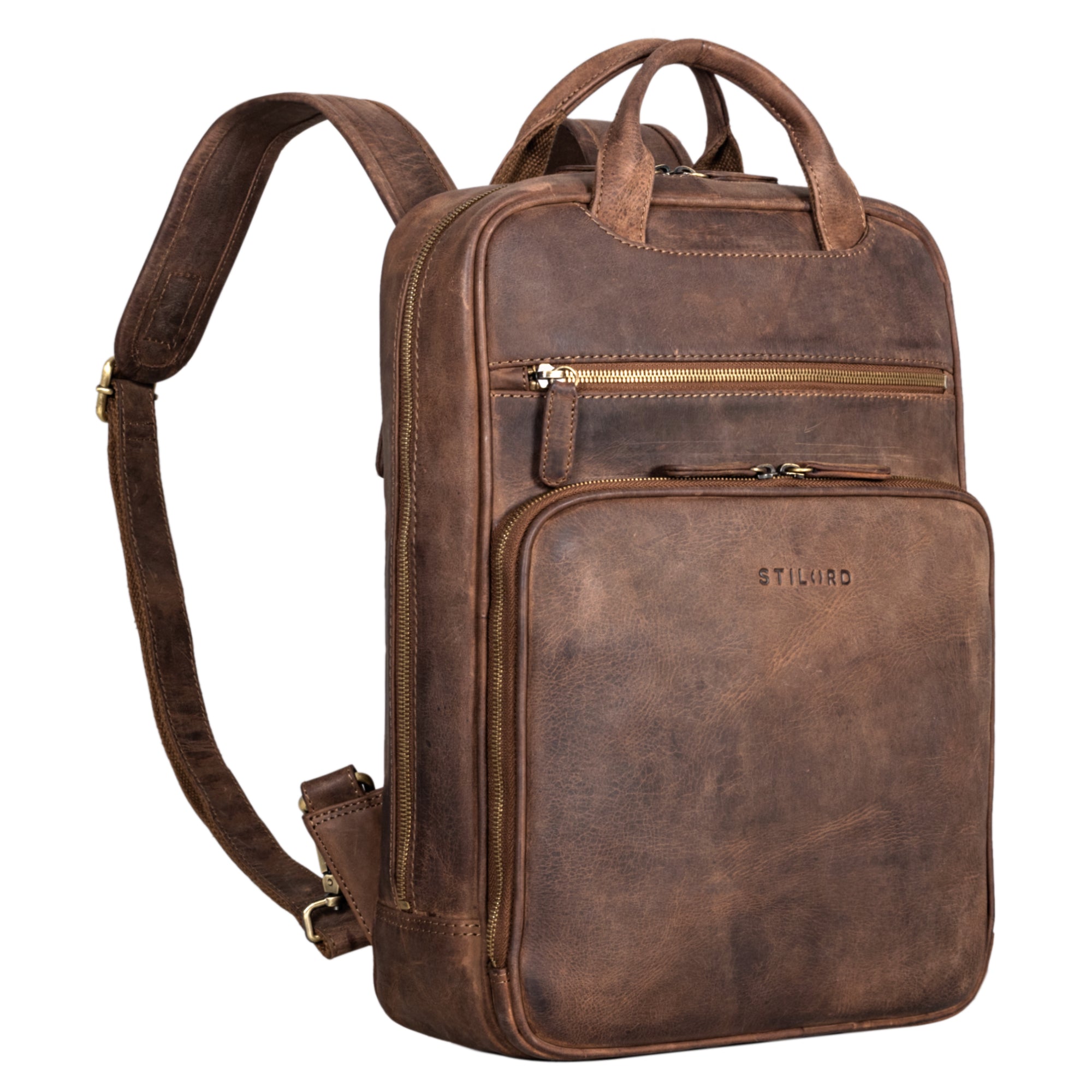Leder Businessrucksack Herren
