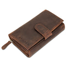 frauen portmonee gross leder braun