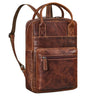 damen rucksack echt leder  braun