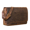 "Reinhold" Vintage Messenger Bag Męska Skórzana na Laptop 15,6–16 Cali