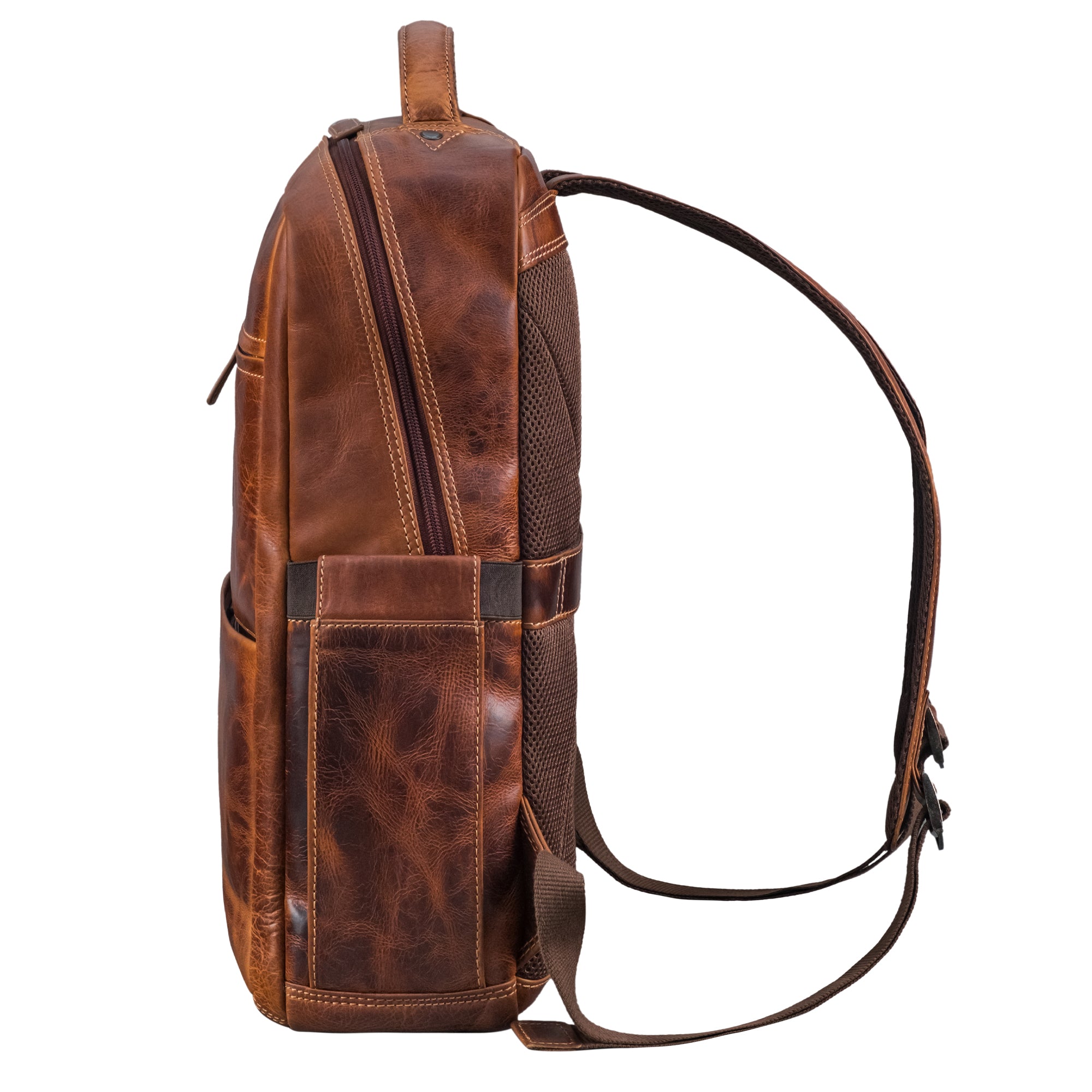Leder Businessrucksack Herren braun