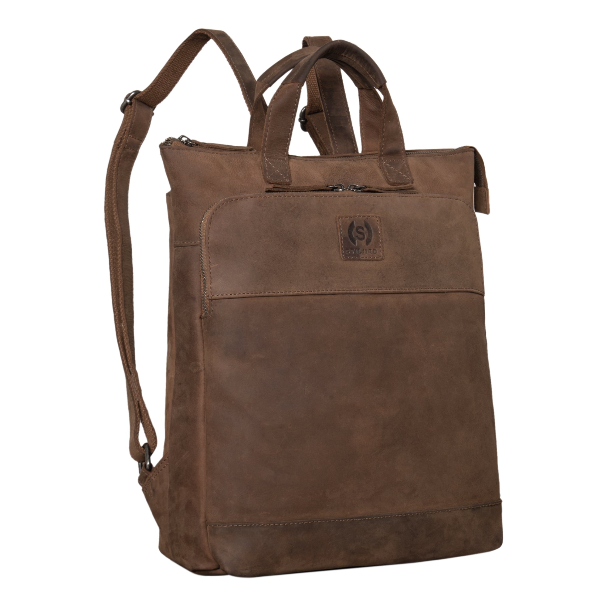 Rucksack Leder klein braun