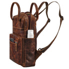 damen rucksack echt leder  braun