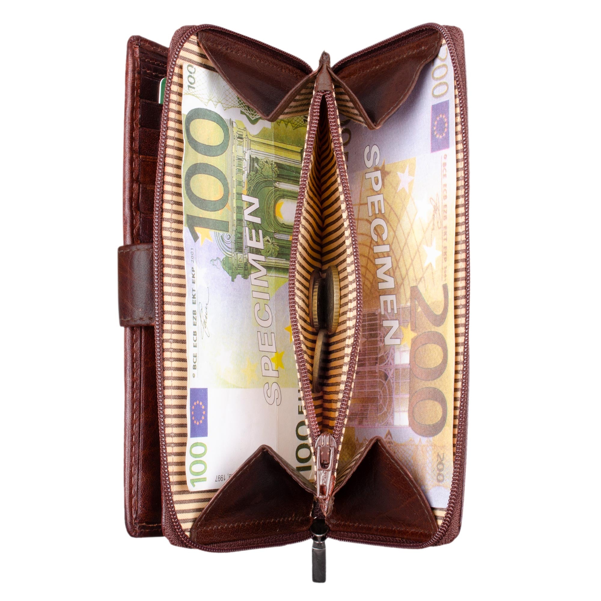 echtleder geldbörse damen lang