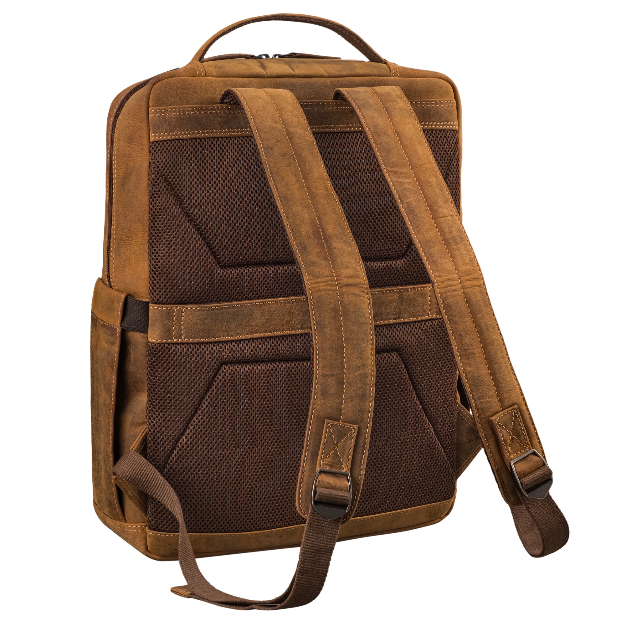 Leder Businessrucksack Herren braun