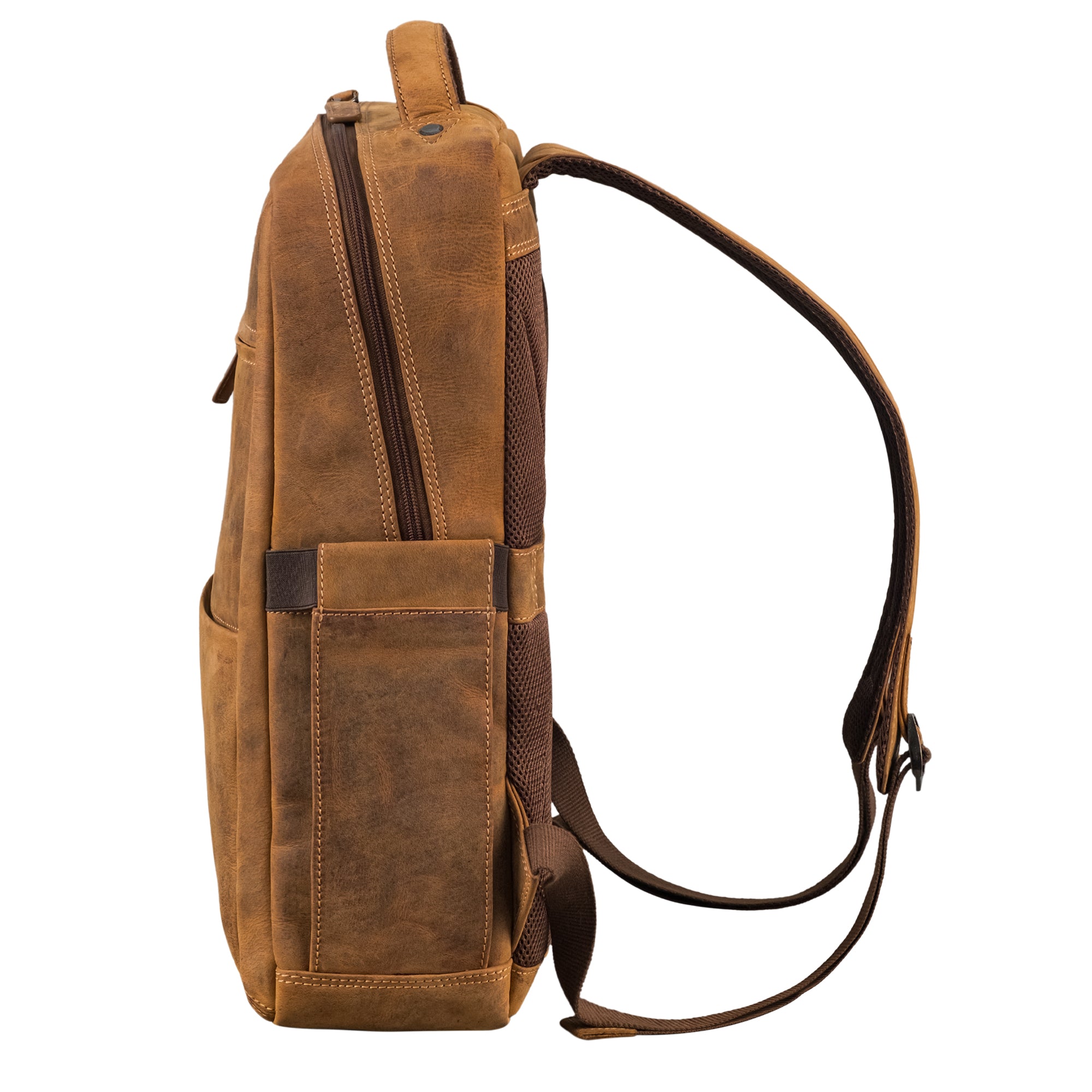 Leder Businessrucksack Herren braun