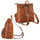 Damenrucksack Leder braun