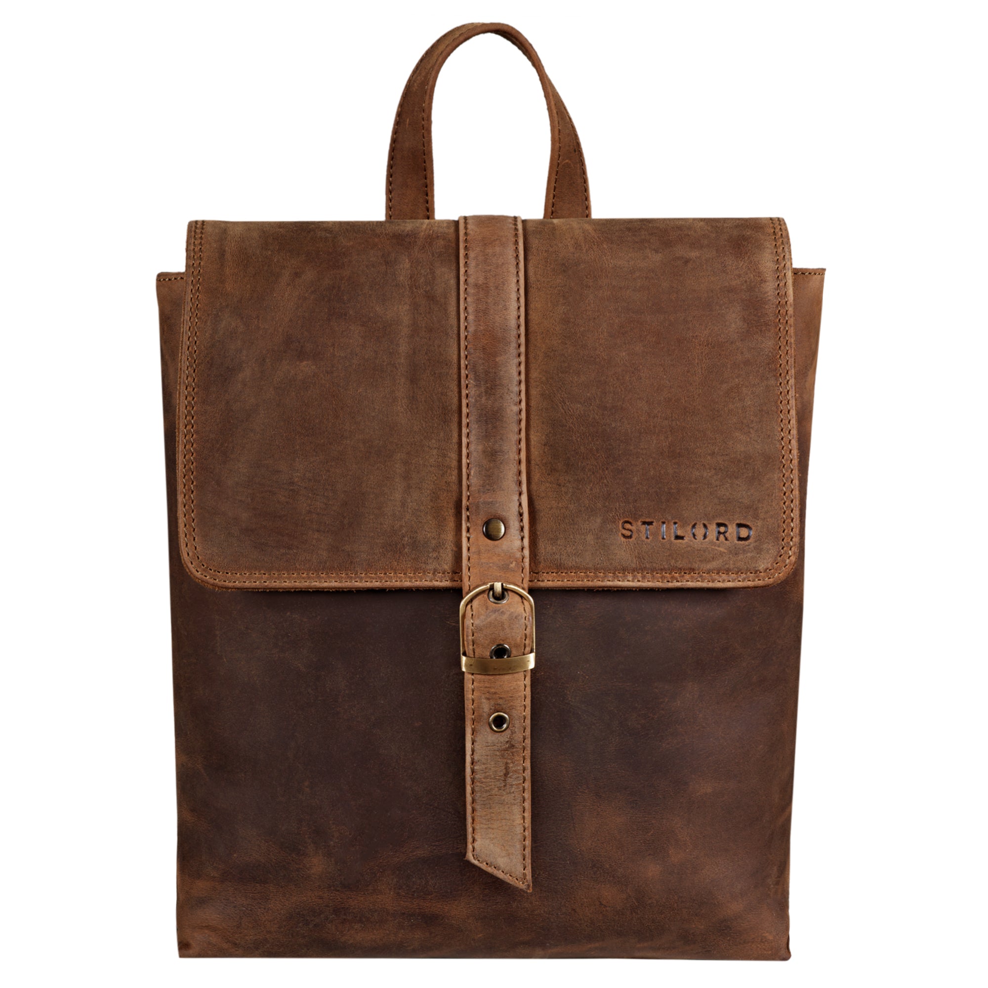 Leder Rucksack Schultertasche